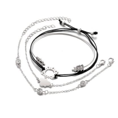 Ensemble de bracelets femme argent