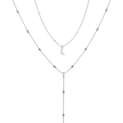 collier multirangs lune