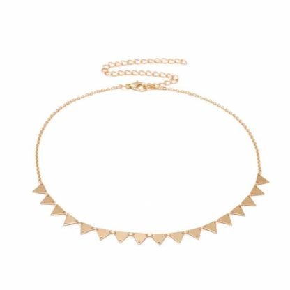 collier ras de cou triangle