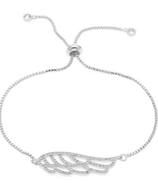 Bracelet aile d ange en plaque argent