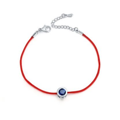 Bracelet argent oxyde de zirconium Bleu