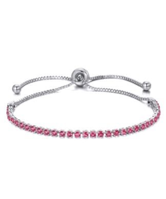 Bracelet cadeau femme - strass rose