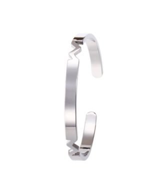 Bracelet ouvert argent tendance