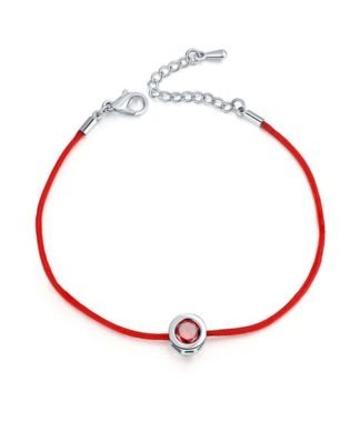 Bracelet oxyde de zirconium rouge