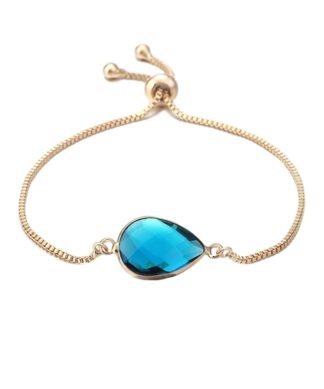 Bracelet pierre bleu