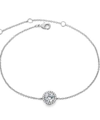 Bracelet solitaire argent