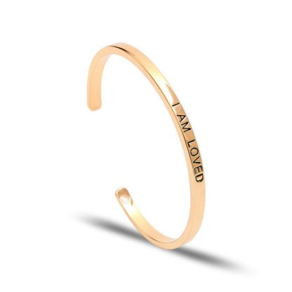 Cadeau original femme- Bracelet grave