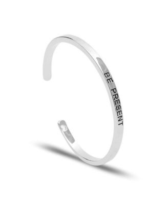 Cadeau femme- Bracelet message argente