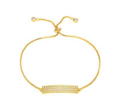 Bracelet geometrique dore