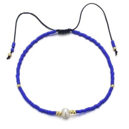 Bracelet miyuki bleu