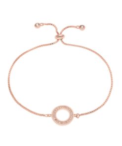 bracelet cercle or rose