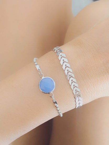 Ensemble bracelets tendance 2019 - argent