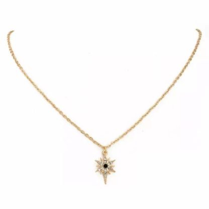 collier pendentif etoile strass