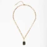 Collier Pendentif Totem Dragon Plaqué Or 18k Pour Hommes, Femmes Et