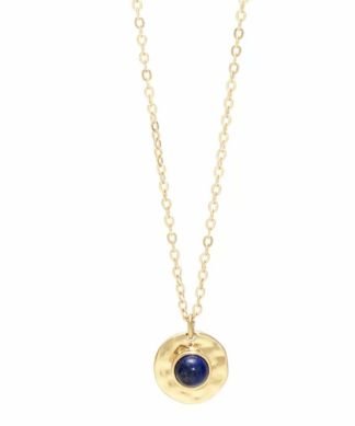 Collier pierre ronde lapis lazuli