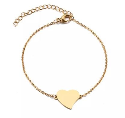 Bracelet chaine coeur