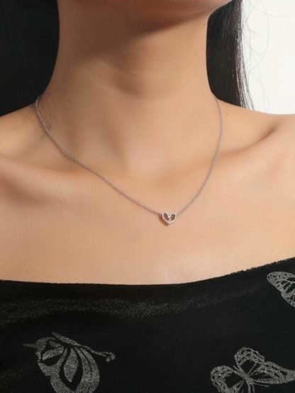 collier petit coeur argent