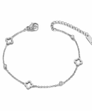 Bracelet argente strass tendance 2024