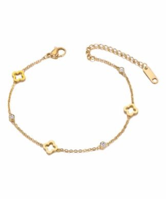 Bracelet dore strass tendance 2024