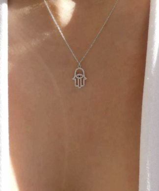 Collier porte-bonheur argent