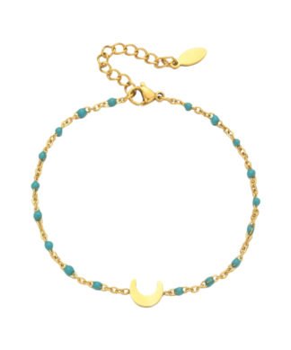 Bracelet croissant de lune ajustable