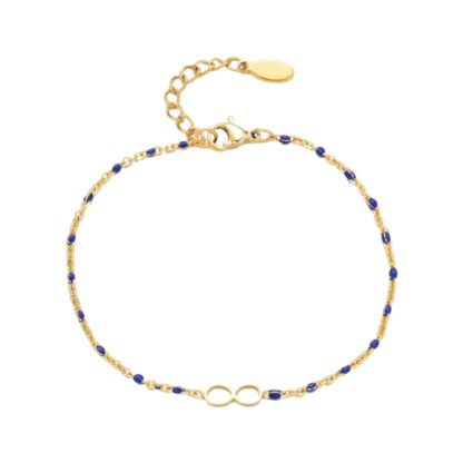 Bracelet infini rosaire bleu